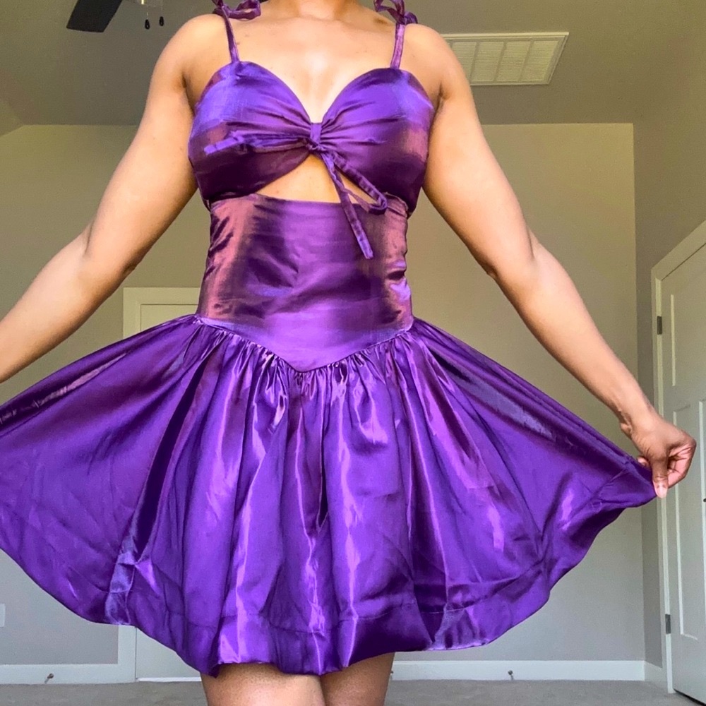 Purple Customized Occassion Dress
